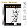 Better Office 8.5" x 11" Spiral Bound Drawing Sketch Book, 100 Sheets/Book (01302)~#|#~0240193F-B4AF-49B0-9F6FA99A6ADB93BB_sc7
