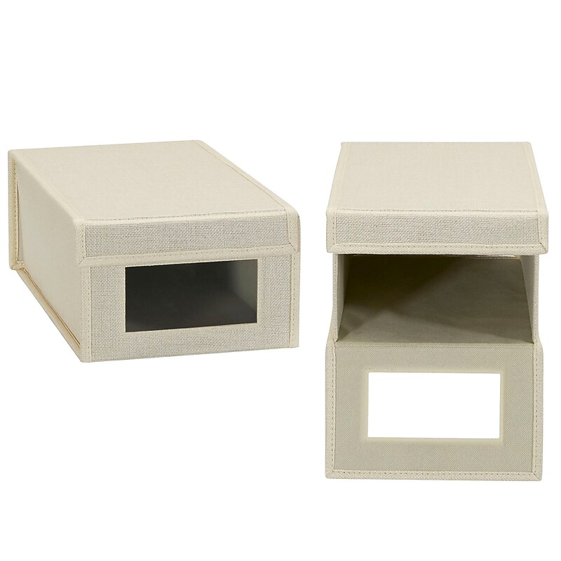 Household Essentials Shoe Organizer, Beige, 2/Pack (7440-1) image 1