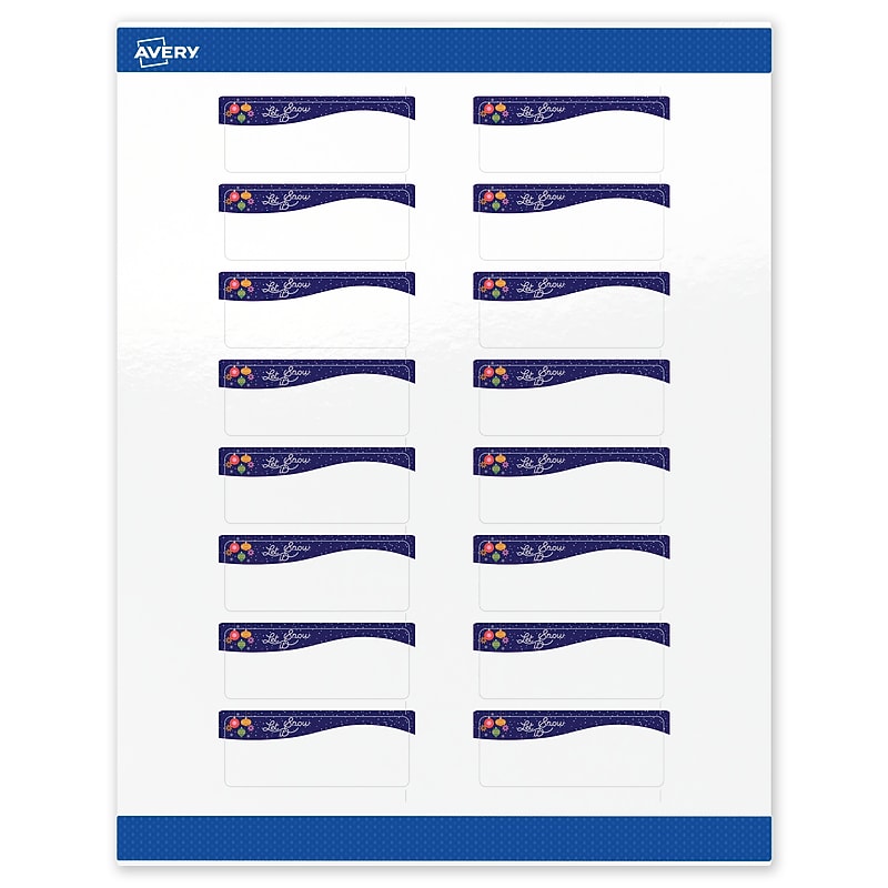 Avery Rectangle Multipurpose Labels, 1" x 2-5/8", White, 160/Pack (19479370439) image 1