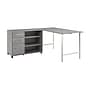 Bush Business Furniture Hustle 60"W Computer Desk and Storage Cabinet with Drawers and Shelves, Platinum Gray (HUS009PG)~#|#~024755A4-9017-464F-A49082EBB310D558_sc7