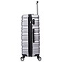 TUCCI GIROVITA  3-Piece Hardside Luggage Set with Spinner Wheels, Silver Geometric (T0806-03PC-SLV)~#|#~024D6345-E0FB-4CE9-89A8A586C31D9CE9_sc7