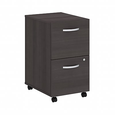 Bush Business Furniture Studio C 2-Drawer Mobile Vertical File Cabinet, Letter/Legal Size, Lockable, Storm Gray (SCF116SGSU)