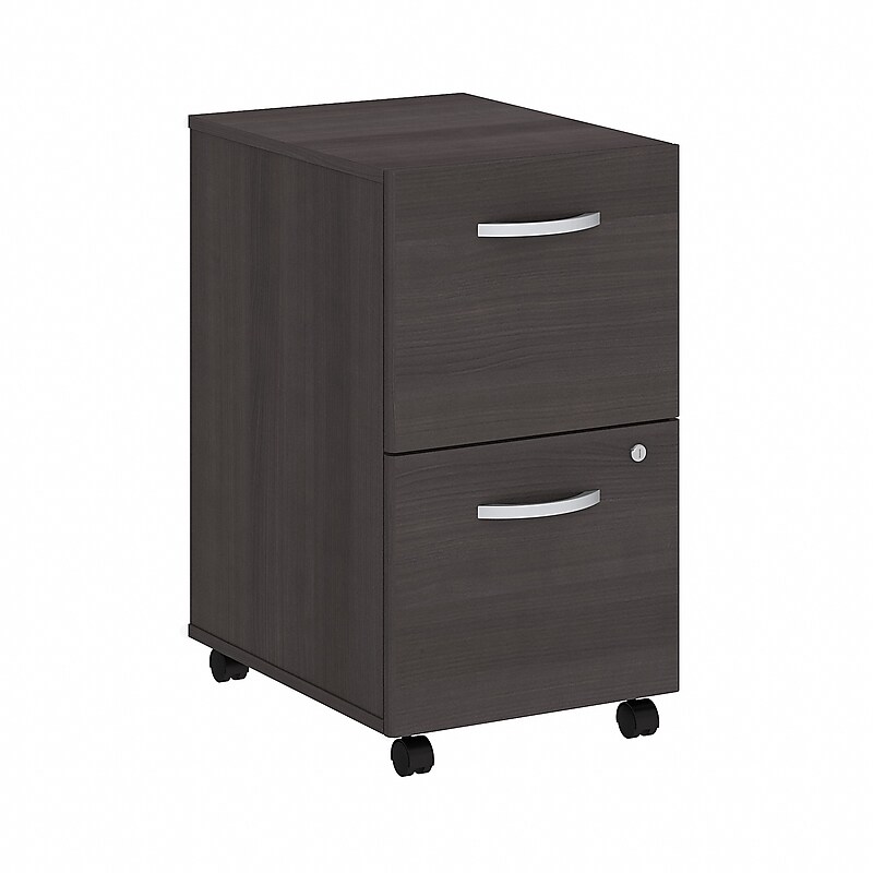 Bush Business Furniture Studio C 2-Drawer Mobile Vertical File Cabinet, Letter/Legal Size, Lockable, Storm Gray (SCF116SGSU) image 1
