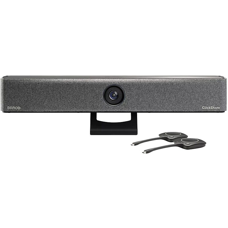 Barco ClickShare HD 4K All-in-One Video Bar Pro Conferencing Webcam, Black (R9861633USB2) image 1