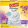 Glad ForceFlex Tall Kitchen Drawstring Trash Bags, 13 Gallon, Gain Lavender with Febreze Freshness, 80 Count (78533)~#|#~025C46C9-32BE-454B-801AF1E5D4EF4681_sc7