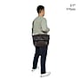 Manhattan Portage Fabric/Vinyl Casual Messenger Bag, Black (1661-BL BLK)~#|#~025C7B7A-6FE9-4209-B8CDE39AA29088EF_sc7