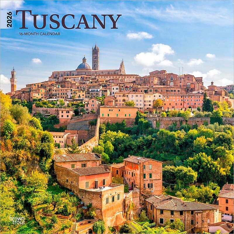 2026 BrownTrout Tuscany 12" x 12" Monthly Wall Calendar (9798330706051) image 1