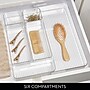 iDESIGN 6-Compartment Expandable Plastic Drawer Organizer, Clear, 2 Piece (29000M2)~#|#~0262E90D-4C77-4FD2-A4DCACDF8665F36D_sc7