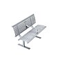 Alpine Industries 4' Galvanized Steel Park Bench with Curved Intermediate Armrest, Silver (ALP4250-4)~#|#~02684BBB-C765-4C77-8666D0DC103DB450_sc7