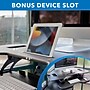 Mount-It! 43"W Manual Corner Adjustable Standing Desk Converter, Black (MI-7958A)~#|#~026A8B3E-3F1A-45D5-9959F7526F9762DC_sc7
