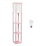 Creekwood Home Classix 62.5" 3-Tier Storage and Display LED Floor Lamp, with Feit LED Bulb, Light Pink (CWF-3007-LP-LB)~#|#~0271E3BC-1681-4261-87F1B3F341669842_sc7