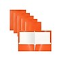 Better Office Glossy 2-Pocket Portfolio Folder, Orange, 25/Pack (80187-25PK)~#|#~0273849D-DFCA-4C52-BED517F68A98541D_sc7