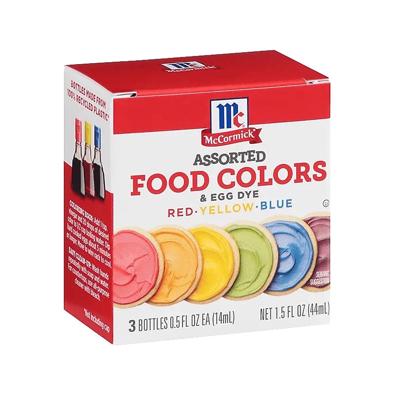 McCormick Food Coloring, 1.5 fl. oz., 3 Bottles/Box (901618496) image 1