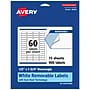 Avery Laser/Inkjet Multipurpose Rectangle Labels, 0.5" x 1.75", White, 900 Labels/Pack (94204)~#|#~0275DCF9-951B-480E-986FF2387416CE34_sc7