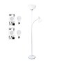 Creekwood Home Essentix 71.5" Metal Floor Lamp with Dome Shades, White (CWF-3000-WH-LB)~#|#~027980B5-46B0-48AE-89903344E578CDB8_sc7