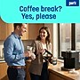 Perk™ Paper Hot Cup, 12 oz., White/Blue, 500/Carton (PK54367CT)~#|#~02799056-C597-4FB9-84C3DFC3385908CB_sc7