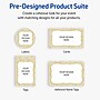 Avery Rectangle Rounded Corners Matte Blank Card, White, 20/Pack (19479371071)~#|#~027BBC9C-2F9C-4D2C-A9EC9D3718DD89E8_sc7