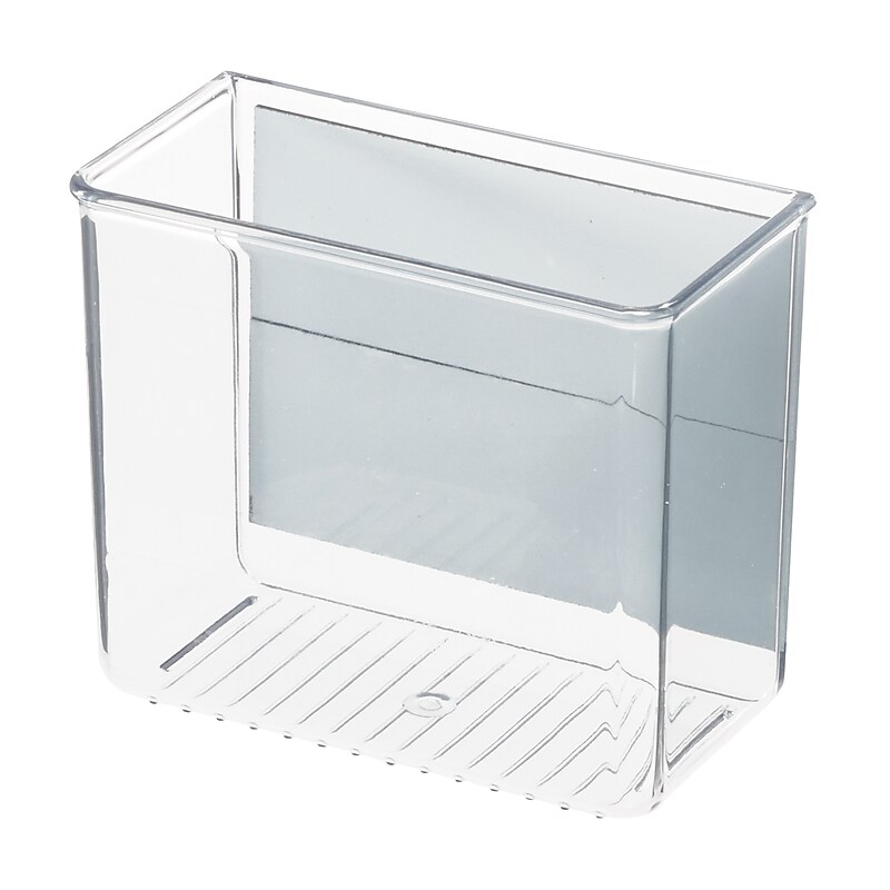 iDESIGN Small Plastic Storage Bin, Clear (62008) image 1