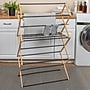 Household Essentials Bamboo Folding Clothes Drying Rack, Tan (HE1201)~#|#~02830858-1B37-4123-8B6826854BB7F140_sc7