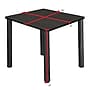 Regency Kee Square Laminate Breakroom Table, 30"D x 30"W, Ash Grey/Black (TB3030AGBPBK)~#|#~02850F5B-6290-451E-9F1539322BF17A86_sc7