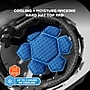 Chill-Its 6612 Hard Hat Cooling Top Pad, Microfiber, Blue, 3/Pack (12448)~#|#~02885F4E-716A-4083-B7B74E37CBB5919C_sc7