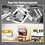 Mind Reader 8-Compartment Plastic Desk Organizer, White (MINI-WHT)~#|#~028AB6EB-354A-42DA-9B6B1D822176B342_sc7