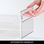 iDESIGN Plastic Storage Bin with Handles, Clear, 4/Pack (28114M4)~#|#~028B63C4-5255-458D-AD2967E527884471_sc7