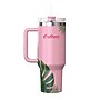 Outdoors Professional Stainless Steel Double-Walled  Tumbler with Straw, 40 oz., Tropical Pink (OUTD9249)~#|#~028BD365-3FEC-49F4-BE4163D7E4B5439D_sc7