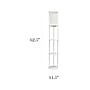 Simple Designs 62.5" Matte White Floor Lamp with Cylindrical Shade (LF2010-WHT)~#|#~029339BD-AC6E-49C4-8C52E62991398ACC_sc7