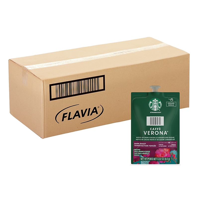 Starbucks Caffe Verona Coffee Flavia Freshpacks, Dark Roast, 76/Carton (MDR01039) image 1