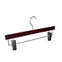 Nahanco 14" Wood Skirt/Slack Hanger With Clips, Mahogany, 100/Pack (21314RC)~#|#~02A0AE5C-65EB-428B-9DE6A2B7BC973B20_sc7