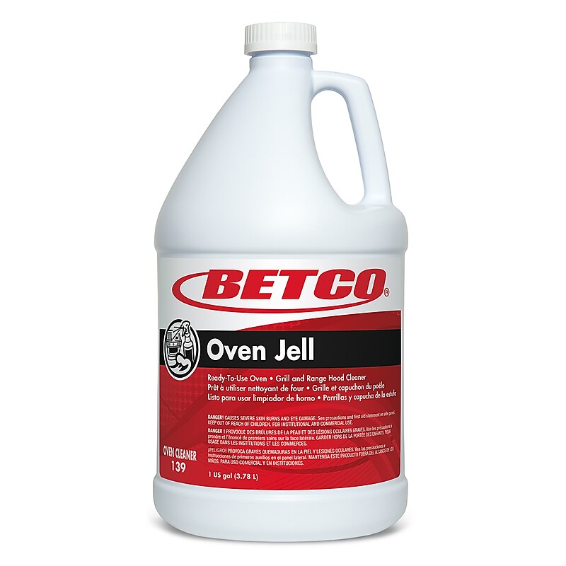 Betco Oven Jell Range Hood Cleaner, Lemon, 128 Oz., 4/Carton (BET1390400) image 1