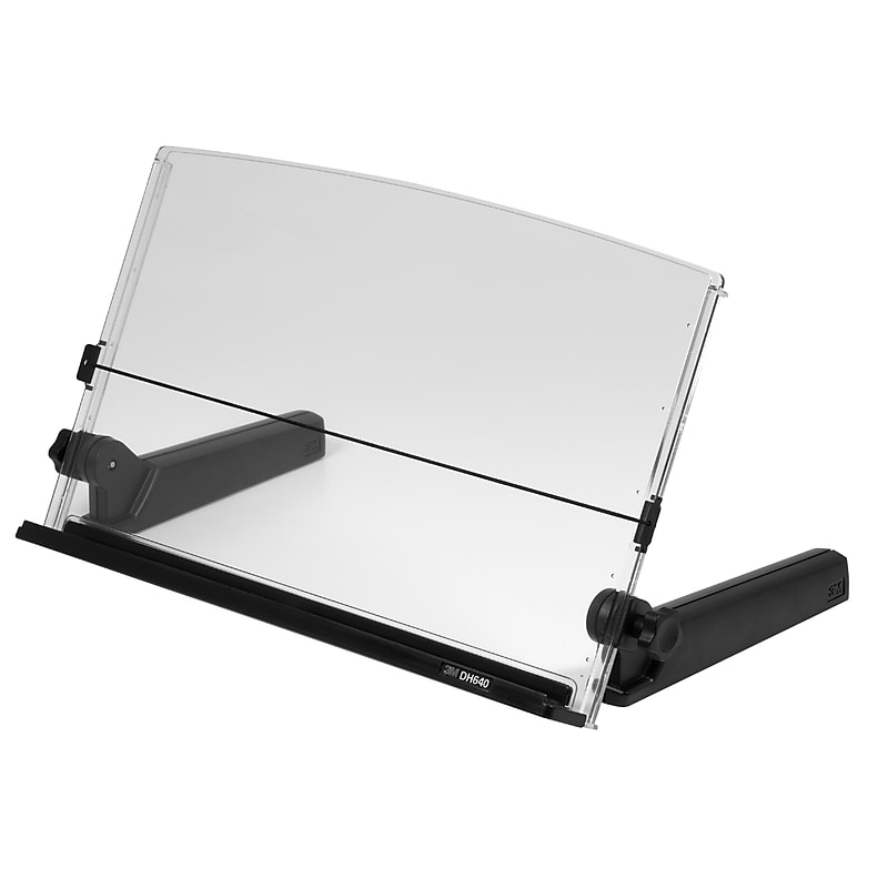 3M Document Stand with Lip & Guide Bar, Clear (DH640) image 1