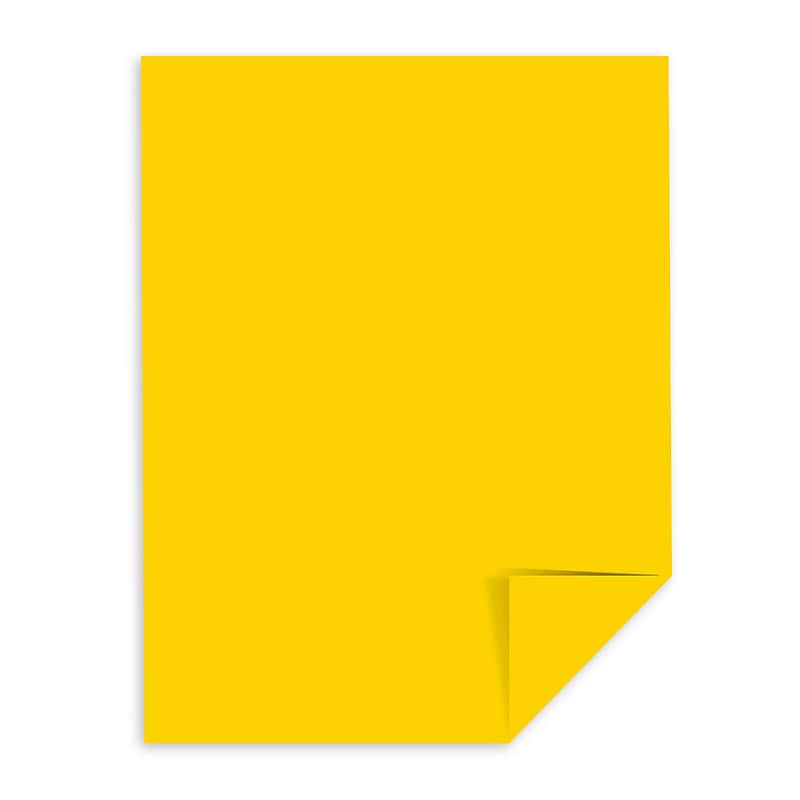 Astrobrights 65 lb. Cardstock Paper, 8.5" x 11", Solar Yellow, 2,000 Sheets/Carton (22731CT) image 1