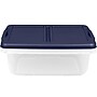 Home Logic 15 Qt. Latch Lid Storage Bins, Clear/White, 8/Pack (7101)~#|#~02A3FAFE-1199-4A2E-946393009B0BB1F2_sc7