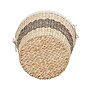 Household Essentials Woven Basket with Handles and Cotton Liner in Handwoven Cattail and Paper Fibers, Natural (HHML-6733)~#|#~02AA28D2-F789-484E-B4F93CCA4B2CC501_sc7
