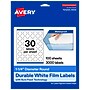 Avery Laser/Inkjet Circle  Waterproof Multipurpose Labels, 1.25"  Dia, White, 3000/Box (94505)~#|#~02AA957A-1DDC-430E-9611B73FF1E13126_sc7