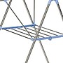 Household Essentials Gullwing Folding Clothes Drying Rack with Stainless Steel Frame, Silver/Blue (HH5022)~#|#~02AD7260-137B-41E0-9E6D98381B63D598_sc7