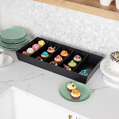 Mind Reader Plastic Snack Tray Countertop Organizer - Thumbnail 3
