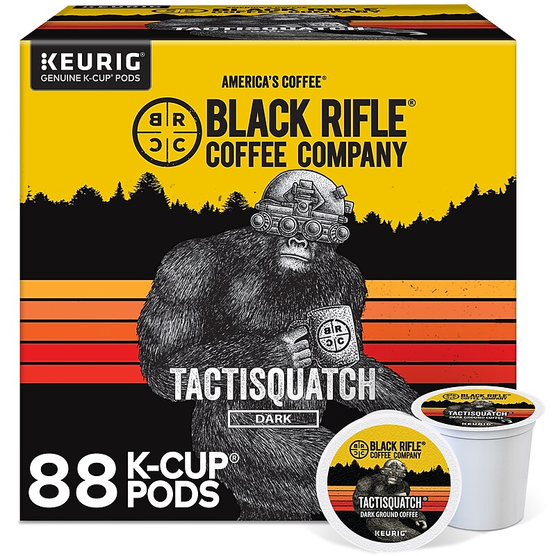 Black Rifle Coffee Company Tactisquatch Coffee Keurig® K-Cup® Pods, Dark Roast, 88/Carton (5000384046CT) image 1