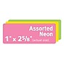 Avery Sure Feed Laser/Inkjet ID Labels, 1" x 2-5/8", Assorted Neon, 360 Labels/Pack (6479)~#|#~02B1E3BB-1429-4B0B-B05CA9F6F4DA23C9_sc7