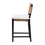 bali & pari Alise Bohemian Natural Seagrass Counter Stool, Natural/Dark Brown (228-13127-HiT)~#|#~02B445CA-176F-48F1-A87FADFAA8402B7C_sc7