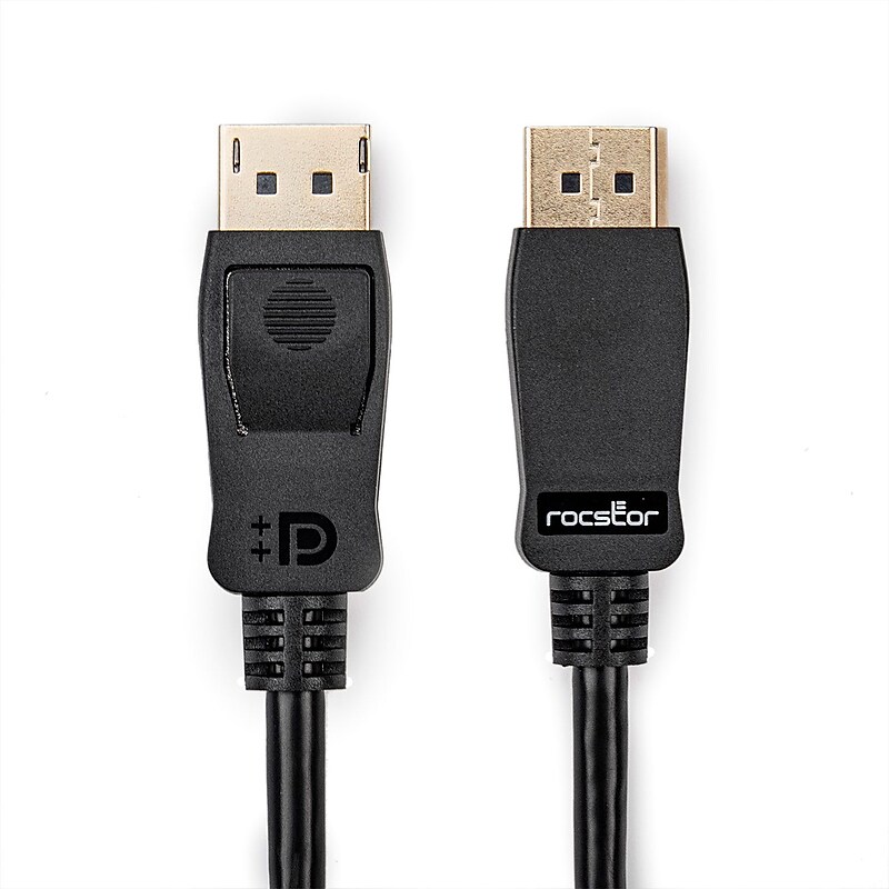 Rocstor 6' DisplayPort 1.4 Video Cable, Male to Male (Y10C282-B1) image 1