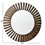 Household Essentials 37" Round Metal Frame Decorative Sunburst Wall Mirror, Bronze (HH2370-1)~#|#~02B87CF4-6F69-4C50-B5A8F8BEDC95287B_sc7