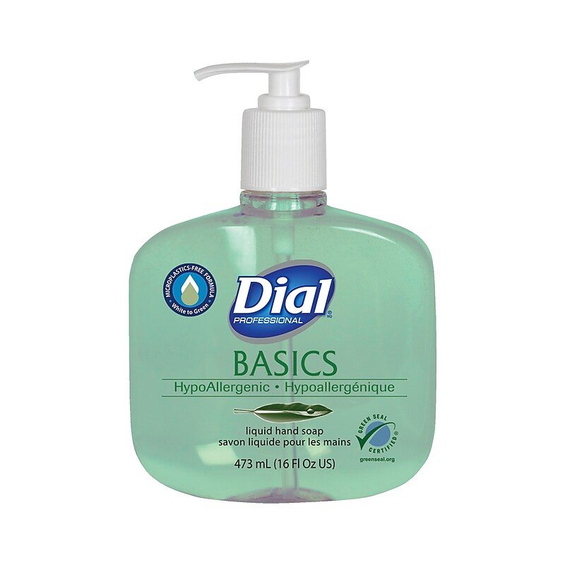 Dial Basics Liquid Hand Soap, 12/Carton (33815) image 1