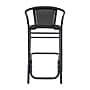 Flash Furniture Lila Indoor-Outdoor PE Rattan Restaurant Barstool, Black, 4/Pack (4SDA632032RBK)~#|#~02C3F3DB-97DA-4B75-BA7ABB8346E1E4AD_sc7