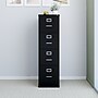 Staples Commercial 4-Drawer Vertical File Cabinet, Locking, Letter, Black, 22"D (22337D)~#|#~02C49736-6A7F-4CAC-8C72CE422D6357A5_sc7