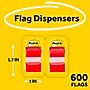 Post-it Flags Value Pack, 1", Red, 50 Flags/Dispenser, 12 Dispensers/Box (680-RD12)~#|#~02C744E0-2DDE-4E30-B03D2CEF1A1C5472_sc7