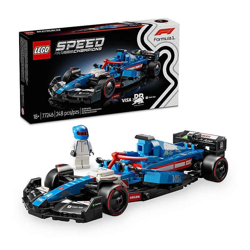 LEGO Speed Champions Visa Cash App RB VCARB 01 F1 Race Car, 248 Pieces (77246) image 1