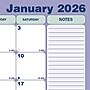 2026 Brownline 11" x 8.5" Monthly Desk or Wall Calendar, Blue/White (C181721)~#|#~02CC9A0A-5A94-4CB6-A17717137BE295F0_sc7